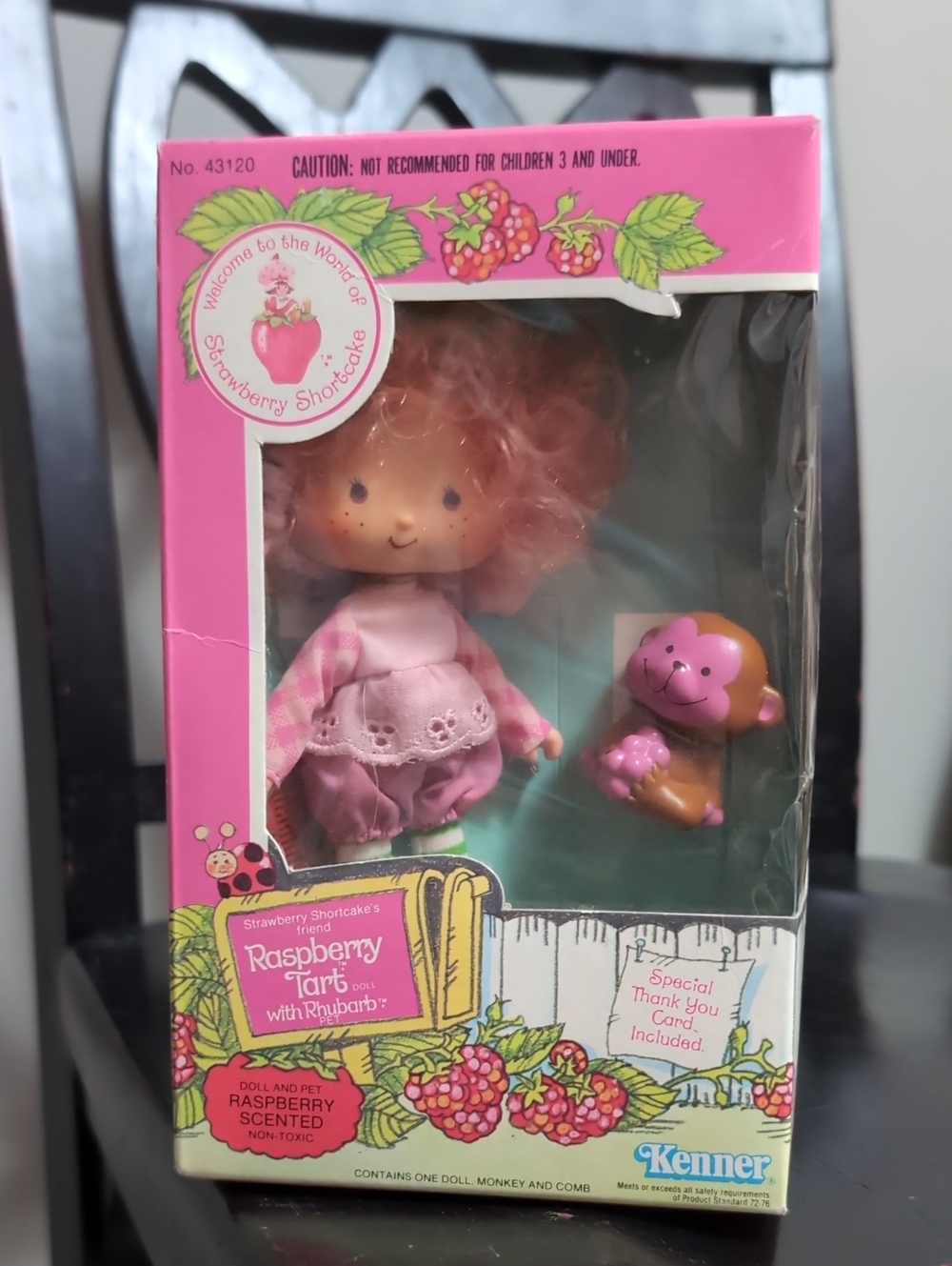 Kids Raspberry Tart Doll with Rhubarb - Pink
